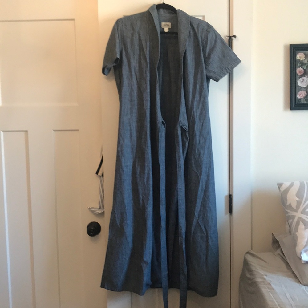 J Crew Denim wrap around dress